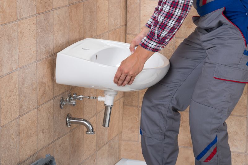 Bathroom Drain Installation detail
